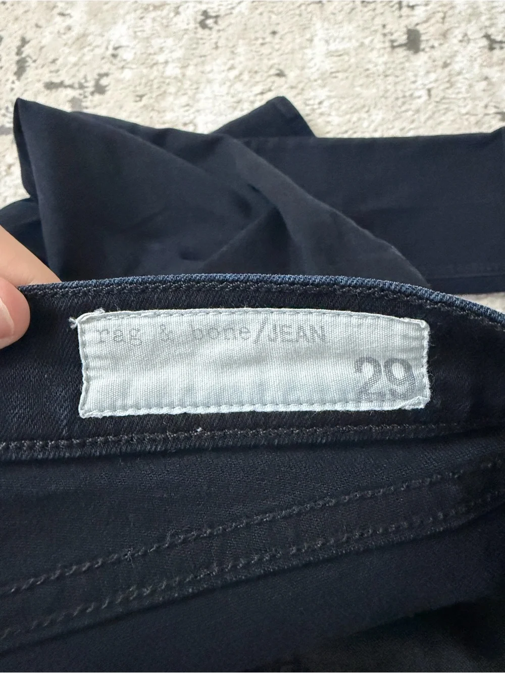 Rag & Bone Kensington Skinny Jeans Size 29 in Coal